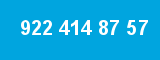 922 414 87 57 922 414 87 57